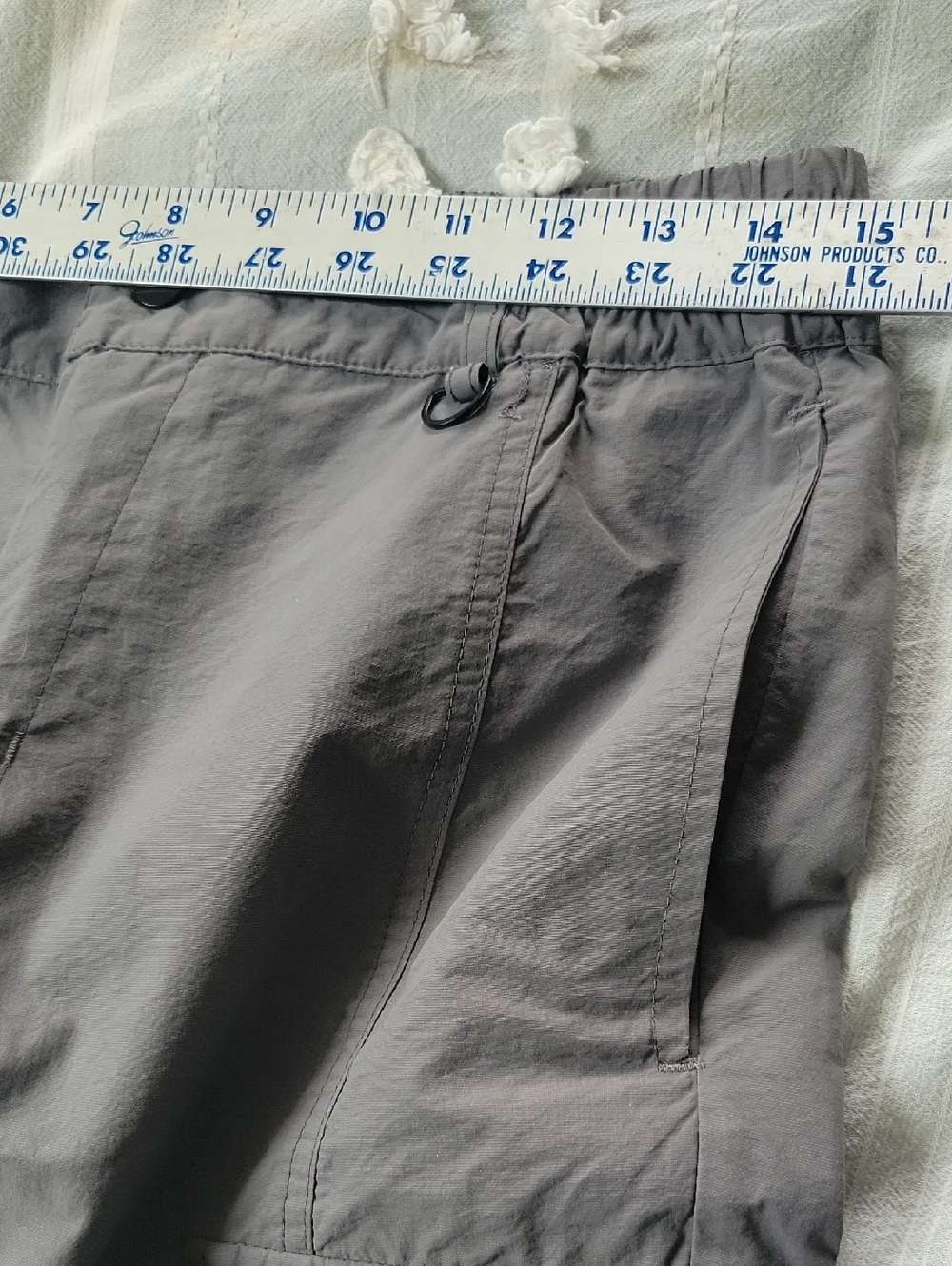 Blacktailor N1 Relaxed Cargo Pants Gray 100% Nylon Streetwear Gorpcore Sz 30